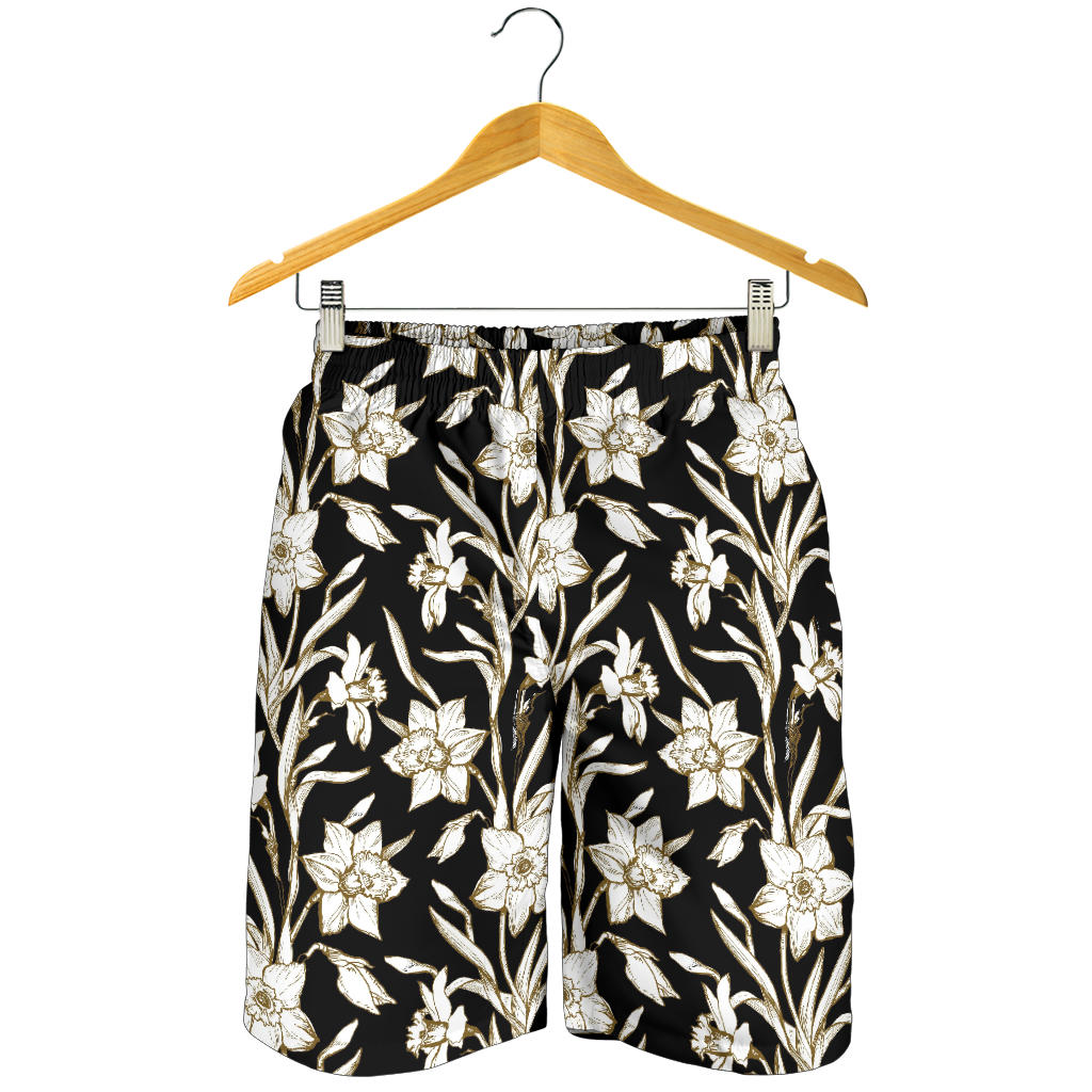 Daffodils Pattern Print Design DF06 Mens Shorts