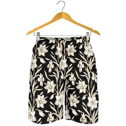 Daffodils Pattern Print Design DF06 Mens Shorts