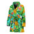 Pineapple Pattern Print Design PP010 Women Bathrobe