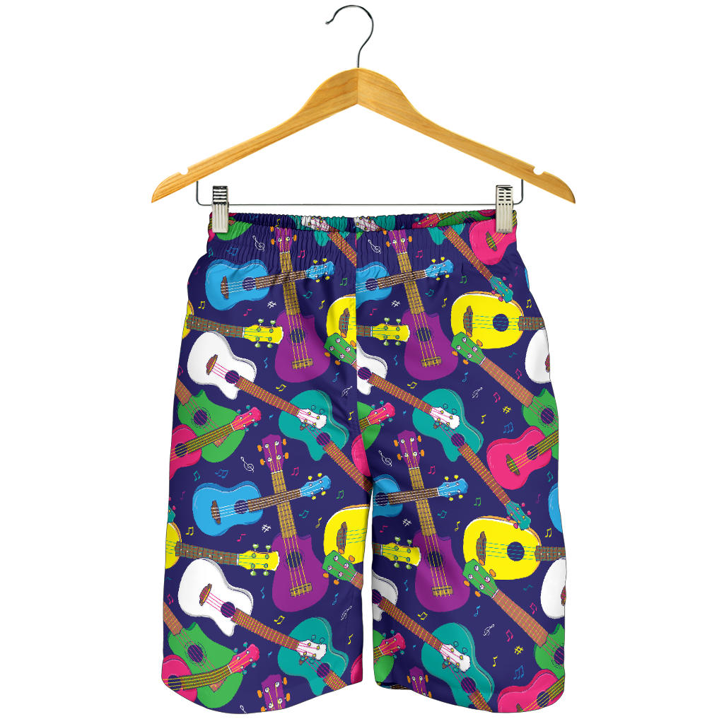 Ukulele Pattern Print Design 02 Mens Shorts