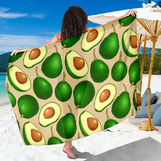 Avocado Pattern Print Design AC010 Sarong Pareo Wrap