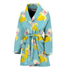 Banana Pattern Print Design BA07 Women Bathrobe