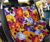 Pansy Pattern Print Design PS01 Rear Dog  Seat Cover