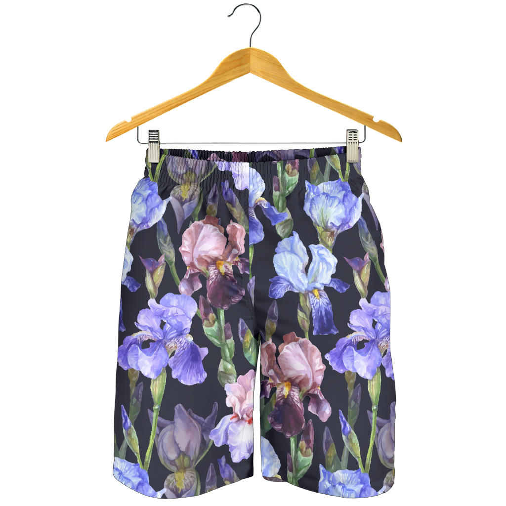 Iris Pattern Print Design IR04 Mens Shorts