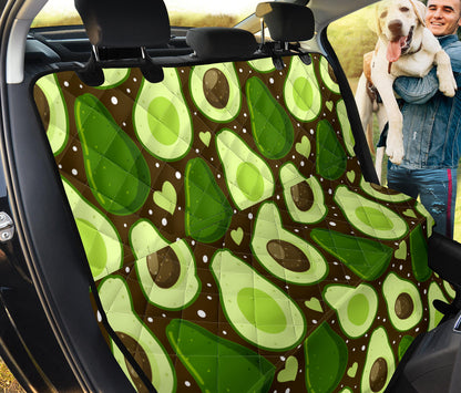 Avocado Pattern Print Design AC04 Rear Dog  Seat Cover