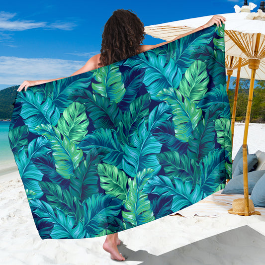 Banana Leaf Pattern Print Design BL05 Sarong Pareo Wrap