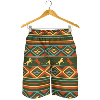 Horse Western Pattern Mens Shorts