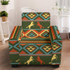 Horse Western Pattern Armchair Slipcover