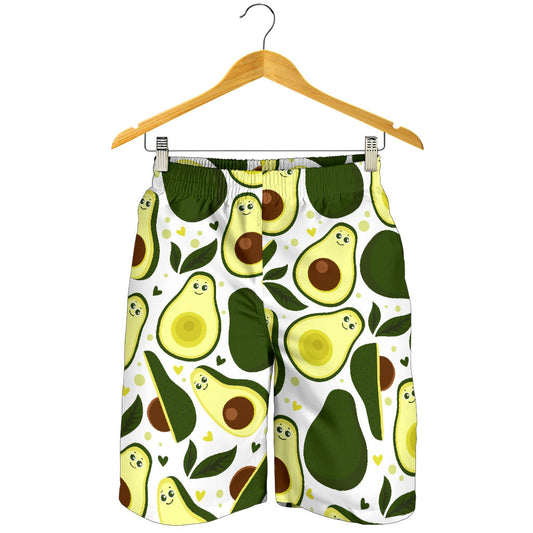 Avocado Pattern Print Design AC06 Mens Shorts