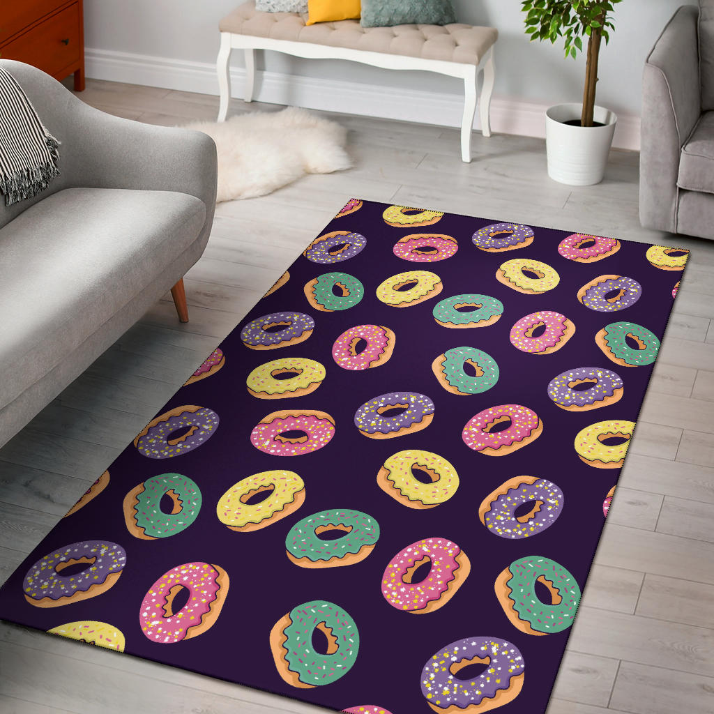 Donut Pattern Print Design DN08 Area Rugs