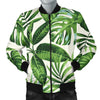 Tropical Flower Pattern Print Design TF013 Men Bomber Jacket