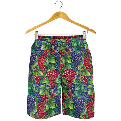 Grape Pattern Print Design GP02 Mens Shorts
