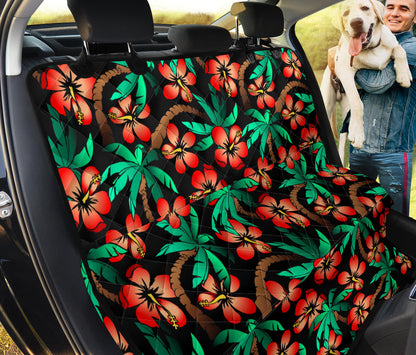 Hawaiian Themed Pattern Print Design H022 Rear Dog  Seat Cover