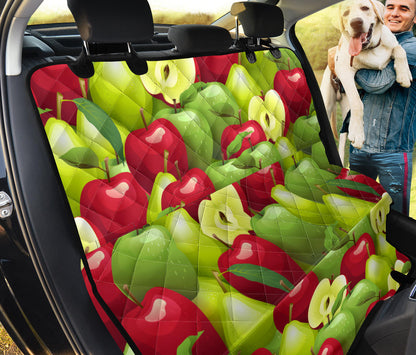 Apple Pattern Print Design AP03 Rear Dog  Seat Cover