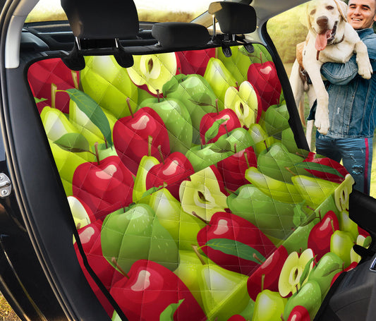 Apple Pattern Print Design AP03 Rear Dog  Seat Cover