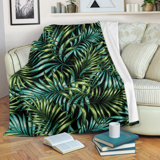 Tropical Flower Pattern Print Design TF08 Fleece Blanket