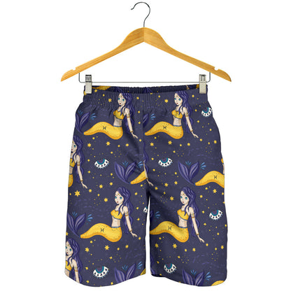 Pisces Pattern Print Design A04 Mens Shorts