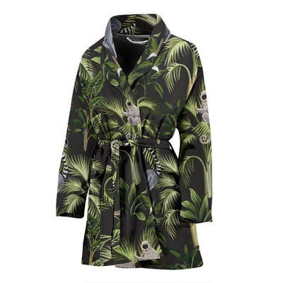 Rainforest Pattern Print Design RF05 Women Bathrobe