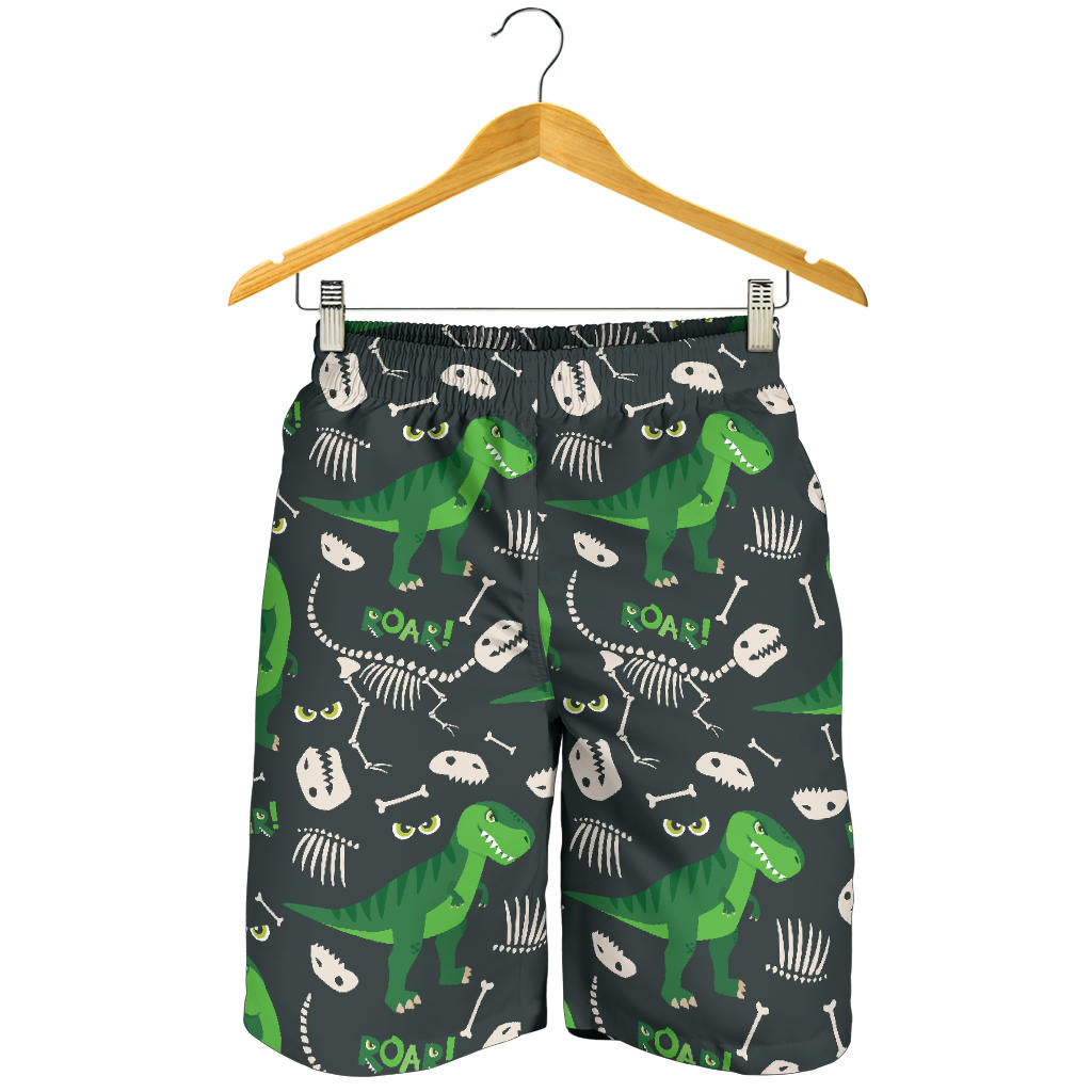 T Rex Pattern Print Design A05 Mens Shorts