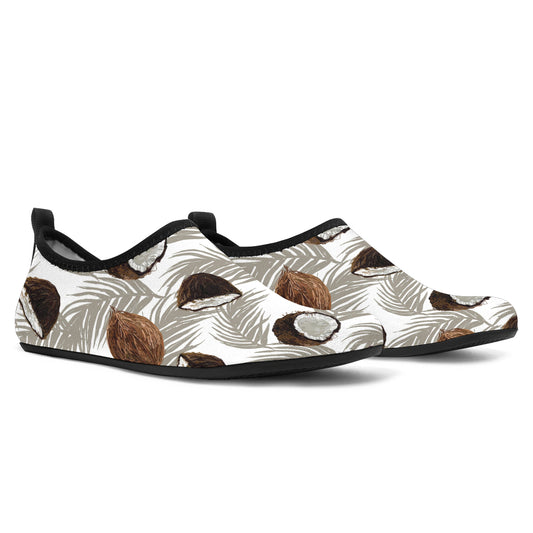 Coconut Pattern Print Design CN03 Aqua Water Shoes