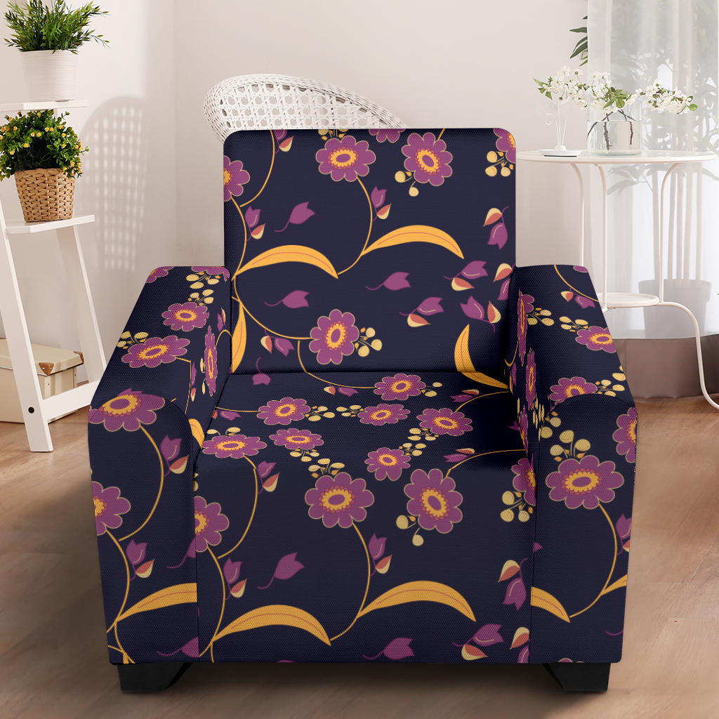 Anemone Pattern Print Design AM012 Armchair Slipcover
