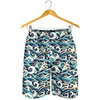 Surf Wave Pattern Mens Shorts