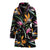 Tropical Flower Pattern Print Design TF017 Women Bathrobe