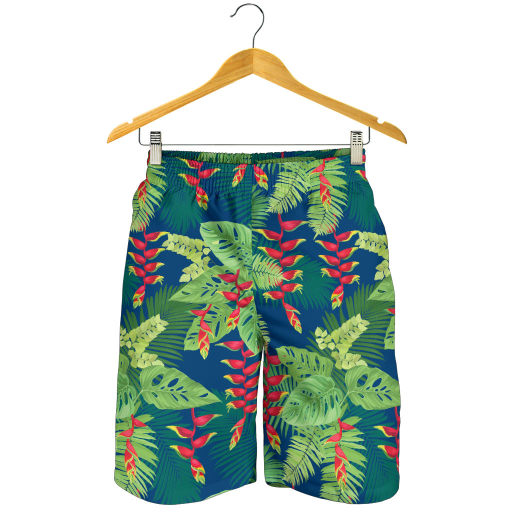Heliconia Pattern Print Design HL08 Mens Shorts
