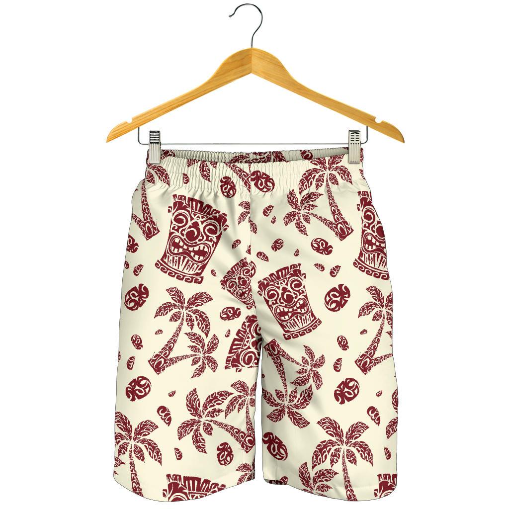 Tiki Tribal Symbol Palm Tree Mens Shorts