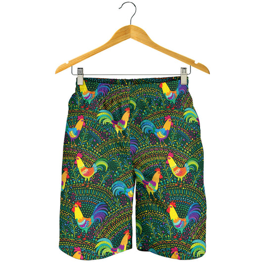 Rooster Pattern Print Design A01 Mens Shorts