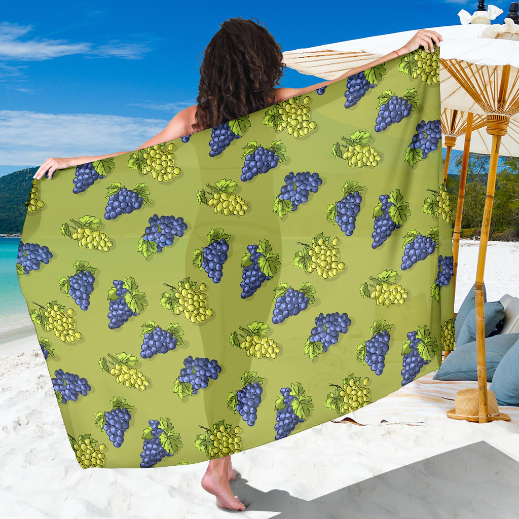 Grape Pattern Print Design GP08 Sarong Pareo Wrap