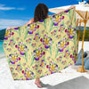 Iris Pattern Print Design IR06 Sarong Pareo Wrap