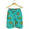 Sea Turtle Pattern Print Design T010 Mens Shorts