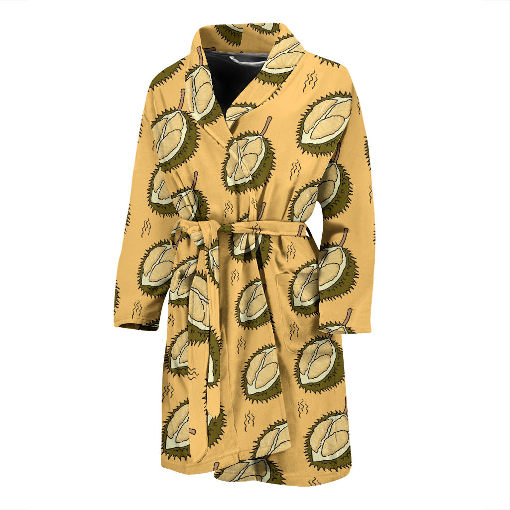Durian Pattern Print Design DR02 Men Bathrobe