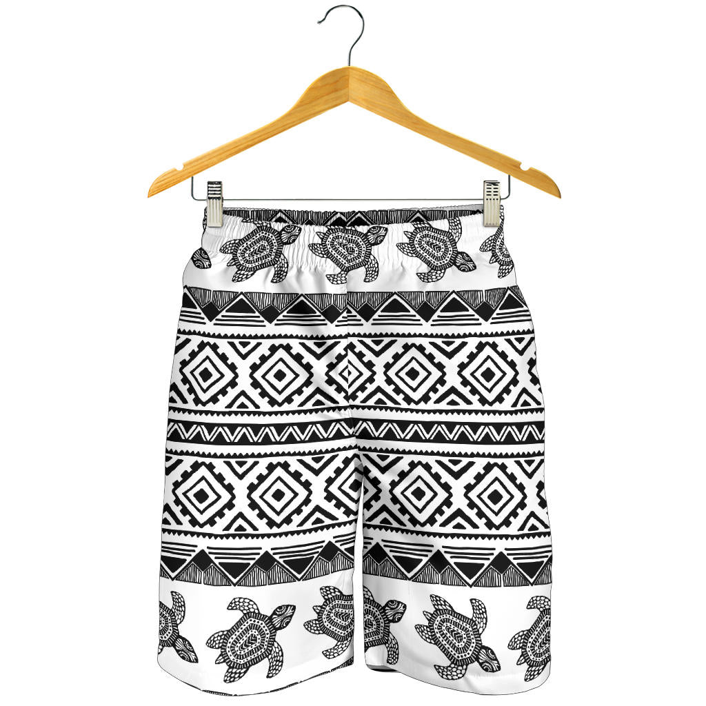 Sea Turtle Tribal Aztec Mens Shorts