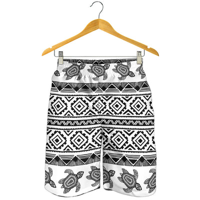 Sea Turtle Tribal Aztec Mens Shorts