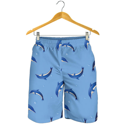 Dolphin Blue Print Mens Shorts