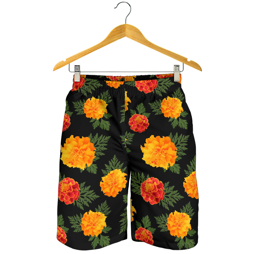 Marigold Pattern Print Design MR05 Mens Shorts