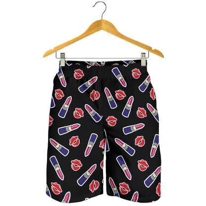 Lipstick Pattern Print Design LT01 Mens Shorts