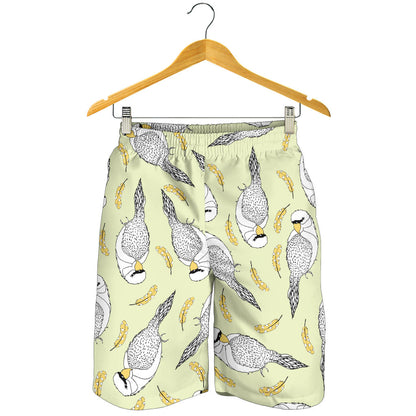 Parakeet Pattern Print Design A03 Mens Shorts