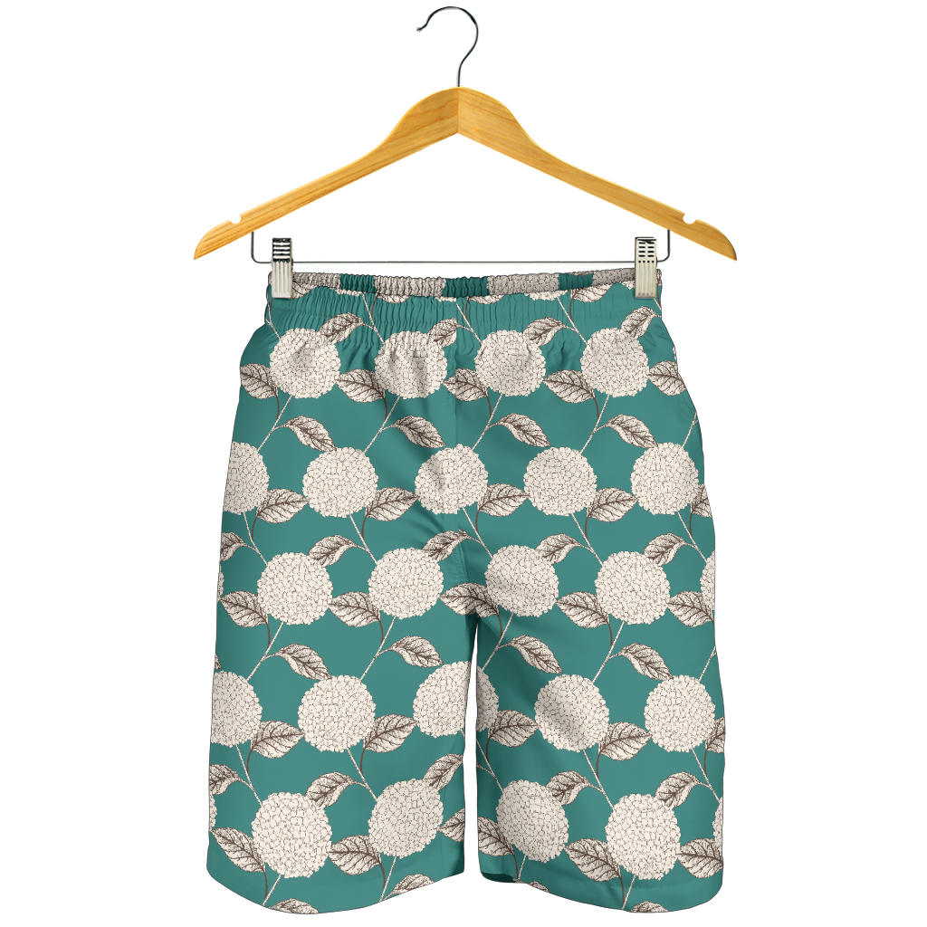 Hydrangea Pattern Print Design HD03 Mens Shorts
