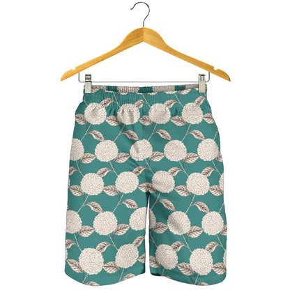 Hydrangea Pattern Print Design HD03 Mens Shorts