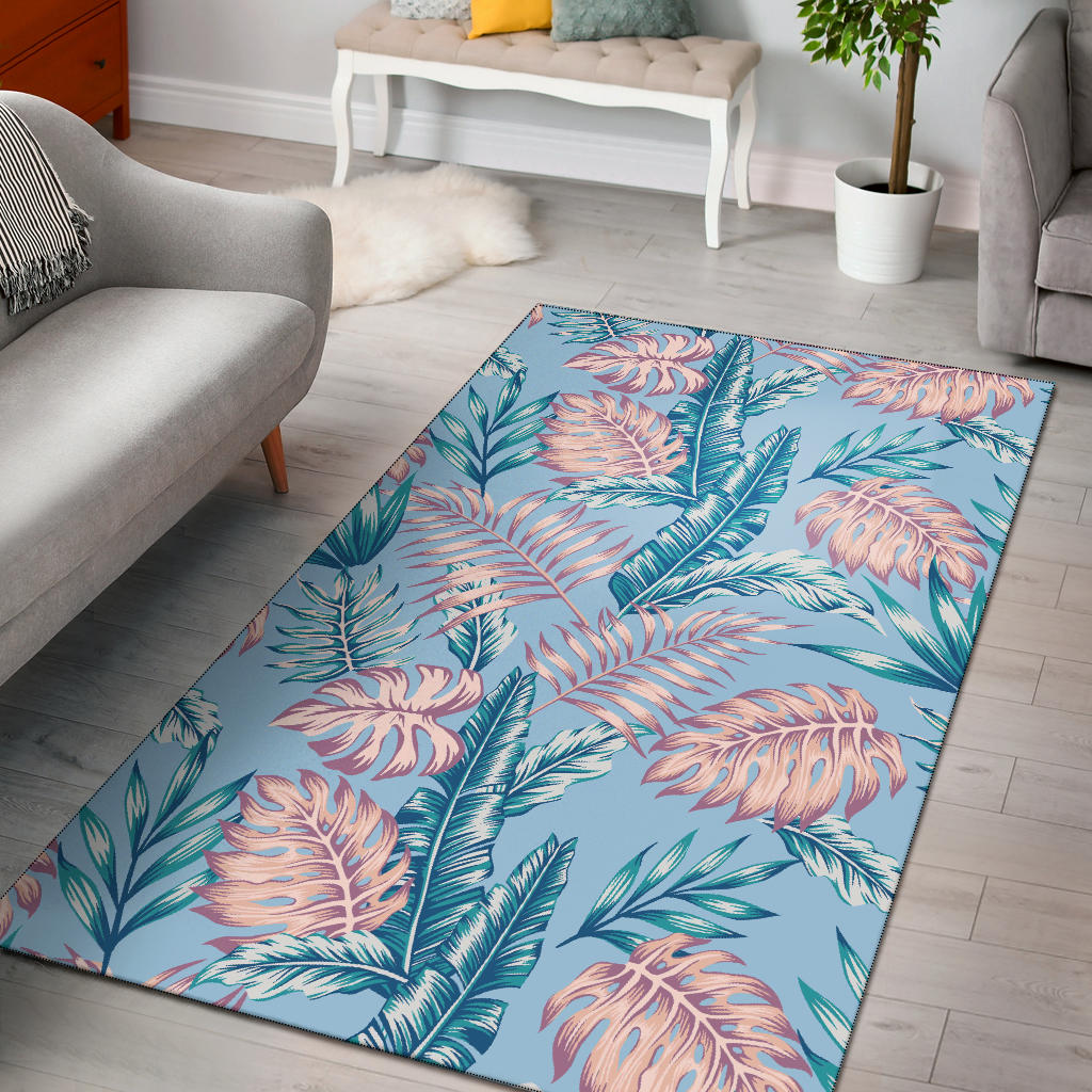 Tropical Flower Pattern Print Design TF01 Area Rugs