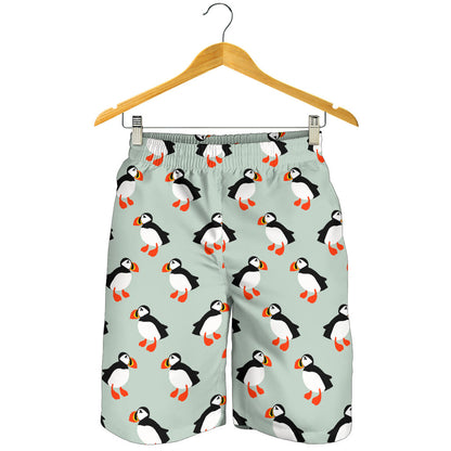 Puffin Pattern Print Design A03 Mens Shorts