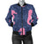 SeaHorse Pink Pattern Print Design 02 Women's Bomber Jacket