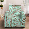 Sea Turtle Skin Print Armchair Slipcover