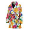 Daisy Pattern Print Design DS05 Women Bathrobe