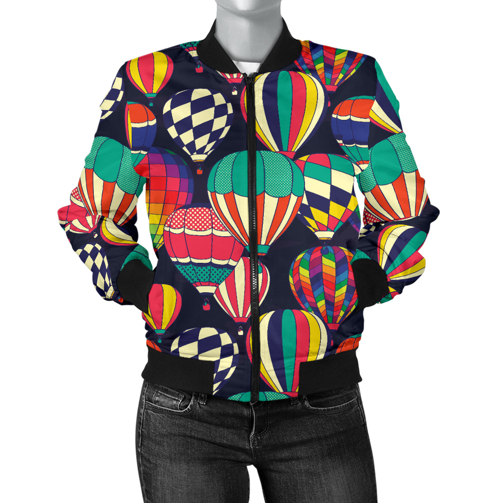 Ballon Pattern Print Design 02 Women's Bomber Jacket