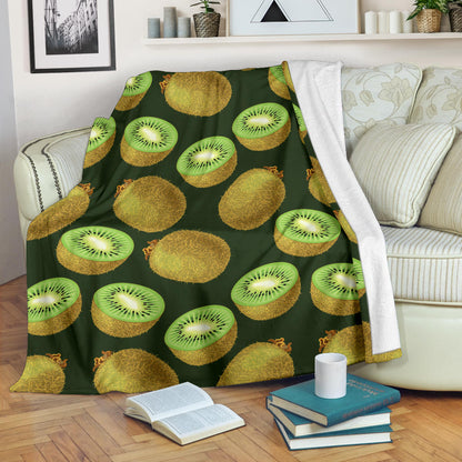 Kiwi Pattern Print Design KW04 Fleece Blanket