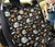 Camper marshmallow Camping Design Print Rear Dog  Seat Cover